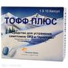 Тофф плюс капс. 15 мг+500 мг+10 мг+2 мг №10, Панацея Биотек Фарма Лтд.